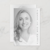 Black & White Photo for Memorial Service (Voorkant / Achterkant)