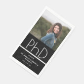 Black White Photo PhD Afstuderen Servet (Hoek)