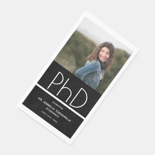 Black White Photo PhD Afstuderen Servet (Hoek)