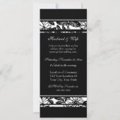 Black & White Photo Wedding Vow Renewal Uitnodigin Kaart (Achterkant)