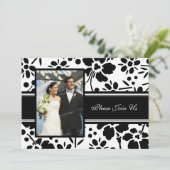 Black & White Photo Wedding Vow Renewal Uitnodigin Kaart (Staand voorkant)