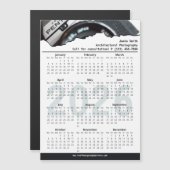Black White Photographer Call 2026 Calendar Magnet (Voorkant / Achterkant)