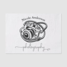 Black White Photography Camera Logo Graphic