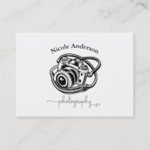 Black White Photography Camera Logo Graphic