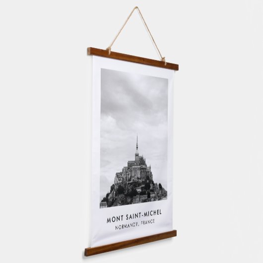 Black & White Photography France Wall Hangend Wandkleed (Gebogen)