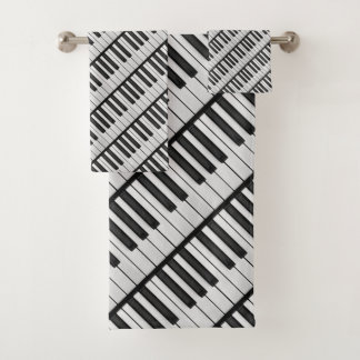 Black & White Piano Keys Bad Handdoek