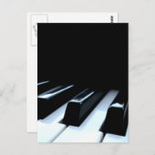 Black & White Piano Keys Briefkaart (Voorkant / Achterkant)