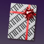 Black & White Piano Keys Cadeaupapier