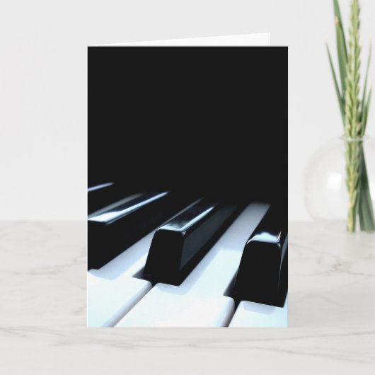 Black & White Piano Keys Kaart (Voorkant)
