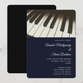 Black & White Piano Keys Kaart (Voorkant / Achterkant)