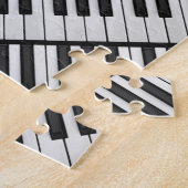 Black & White Piano Keys Legpuzzel (Zijkant)