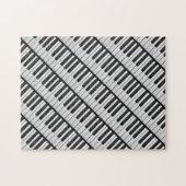 Black & White Piano Keys Legpuzzel (Horizontaal)