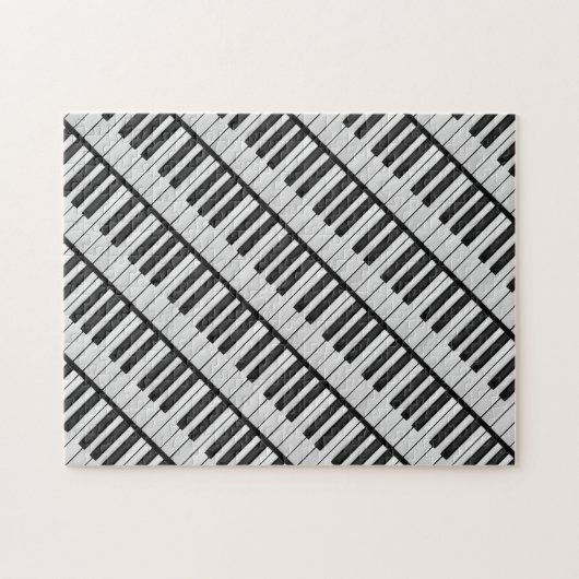 Black & White Piano Keys Legpuzzel (Horizontaal)