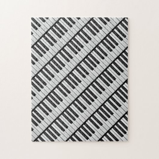 Black & White Piano Keys Legpuzzel (Verticaal)