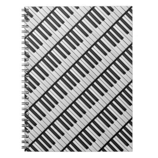 Black & White Piano Keys Notitieboek