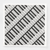 Black & White Piano Keys Servetten (Voorkant)