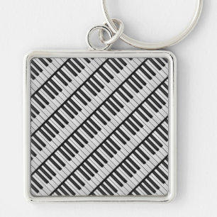 Black & White Piano Keys Sleutelhanger