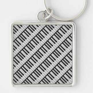 Black & White Piano Keys Sleutelhanger