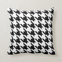 Black White Pied De Poule Houndstooth
