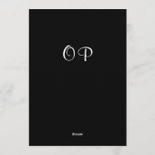 Black White Pine Branch Surprise 60th Birthday Kaart (Achterkant)