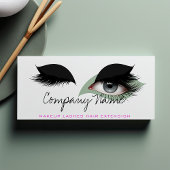 Black White Pink Makeup Artist Lashes Extension Afsprakenkaartje