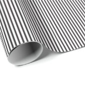 Black & White Pinstripe Halloween Cadeaupapier (Rol Hoek)