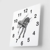 Black White PinUp Girls met wandklok (19) (Hoek)