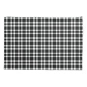 Black White Plaid Pattern Kussensloop (Achterkant-Links)