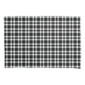 Black White Plaid Pattern Kussensloop (Voorkant-Links)