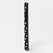 Black & White Polka Dot Pattern iPhone 5 Hoesje (Achterkant/links)