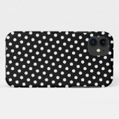 Black & White Polka Dot Pattern iPhone 5 Hoesje (Achterkant (horizontaal))