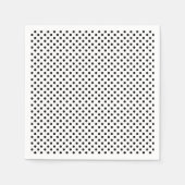Black White Polka Dot Pattern Servet (Voorkant)