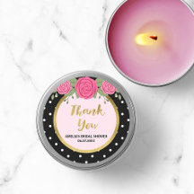 Black White Polka Dot Roos Bedankt Vrijgezellenfee