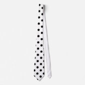 Black White Polka Dot stropdas (Voorkant)
