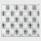 Black White Polka Dot wrapting paper Cadeaupapier (Vlak)
