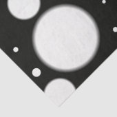 Black White Polka Dots Funky Pattern Decoupage Tissuepapier (Detail)