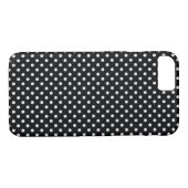 Black White Polka Dots Pattern Case-Mate iPhone Case (Achterkant (Horizontaal))