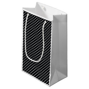 Black White Polka Dots Pattern Klein Cadeauzakje