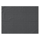 Black White Polka Dots Pattern Tafelkleed (Voorkant (Horizontaal))