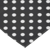 Black White Polka Dots Pattern Tafelkleed (Gekanteld)