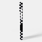 Black White Polka Dots Persoonlijke naam Case-Mate iPhone Case (Achterkant / Links)