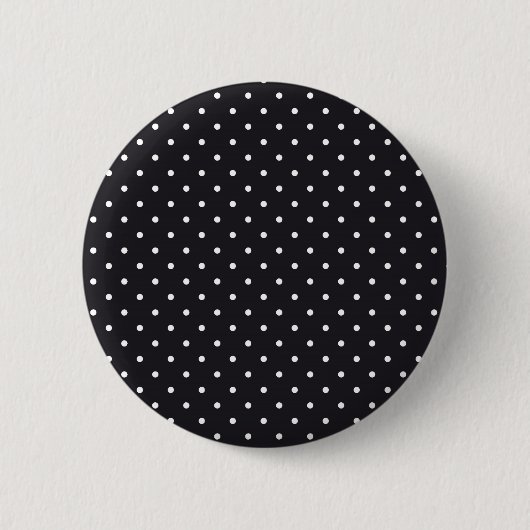 Black White Polka Dots Ronde Button 5,7 Cm (Voorkant)