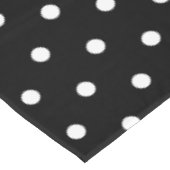 Black White Polka Dots Tafelkleed (Gekanteld)