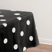 Black White Polka Dots Tafelkleed (Voorbeeld)