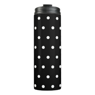Black White Polka Dots Thermosbeker