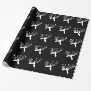 Black White Pop Art Basketball Cadeaupapier