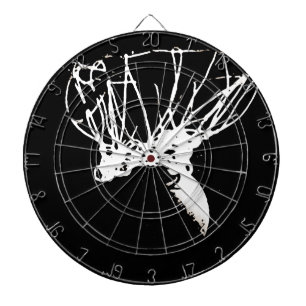 Black White Pop Art Basketball Dartbord