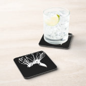 Black White Pop Art Basketball Drankjes Onderzetter (Rechterzijde)