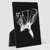 Black White Pop Art Basketball Fotoplaat (Zijkant)