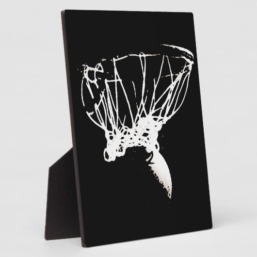 Black White Pop Art Basketball Fotoplaat (Zijkant)